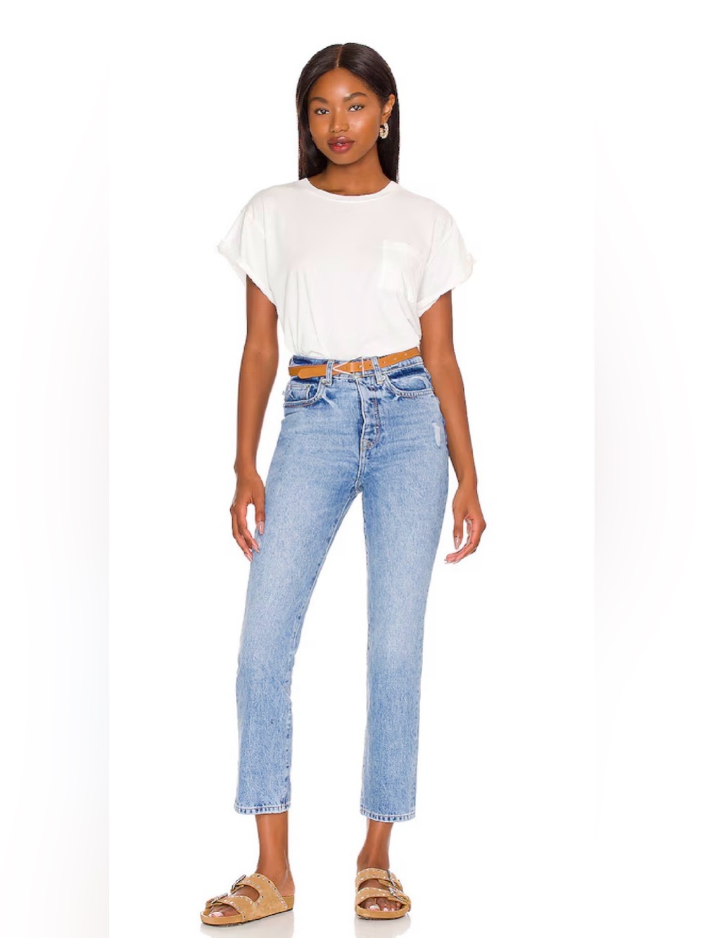 Lovers & Friends REECE HIGH RISE SLIM STRAIGHT in Harland